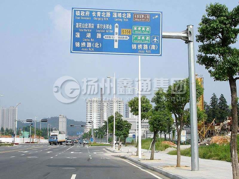 BZG-008，交通標(biāo)志桿，八棱交通標(biāo)志桿