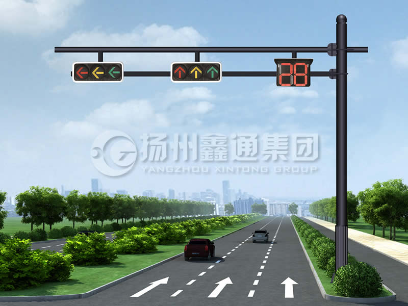 XHDG-061，F(xiàn)型信號燈桿，晉中信號燈桿